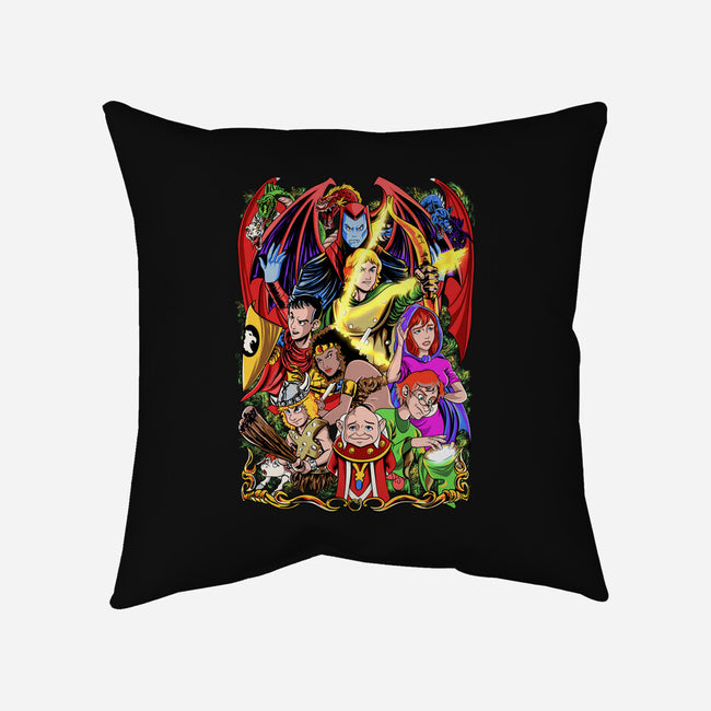 D&D-none removable cover w insert throw pillow-Nihon Bunka