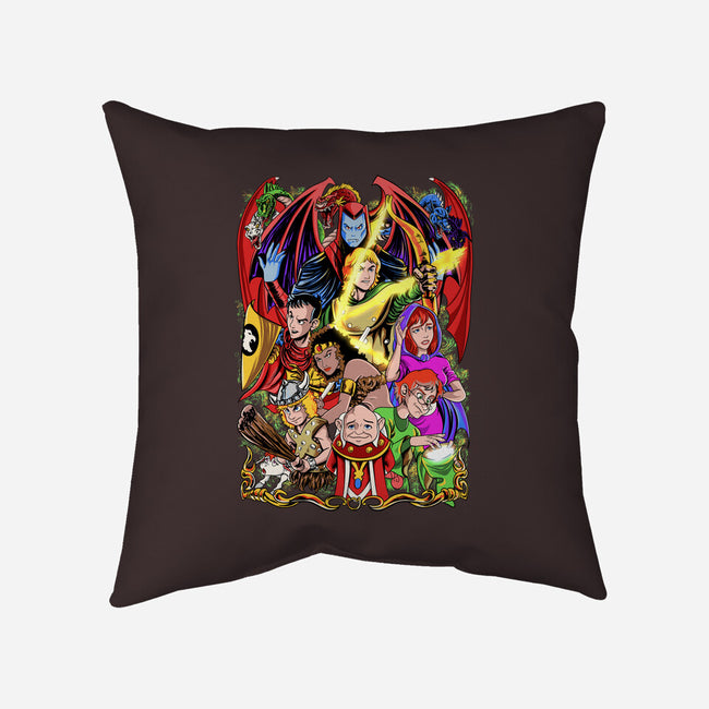 D&D-none removable cover w insert throw pillow-Nihon Bunka