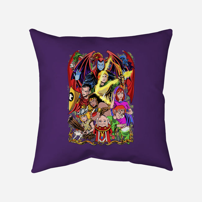 D&D-none removable cover w insert throw pillow-Nihon Bunka