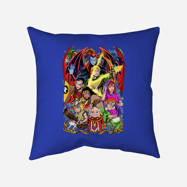 D&D-none removable cover w insert throw pillow-Nihon Bunka