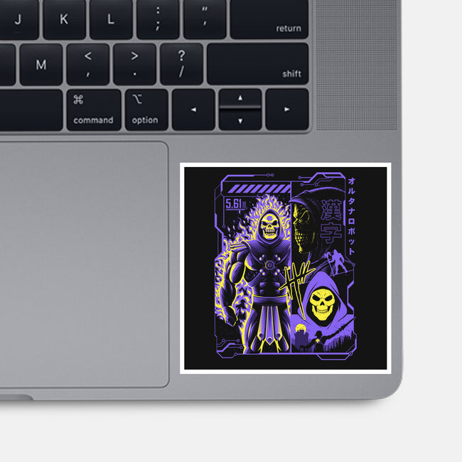 Skeletor Manga-none glossy sticker-albertocubatas