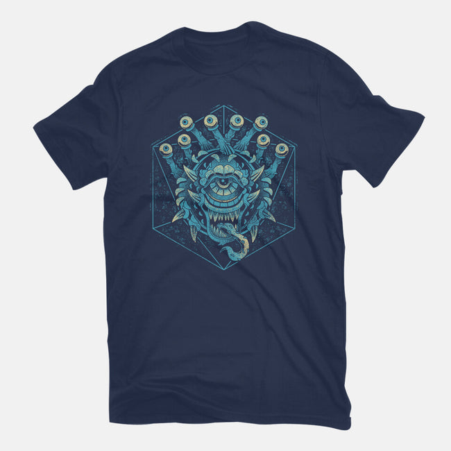 The Beholder And The Dice-mens basic tee-Logozaste