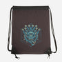 The Beholder And The Dice-none drawstring bag-Logozaste