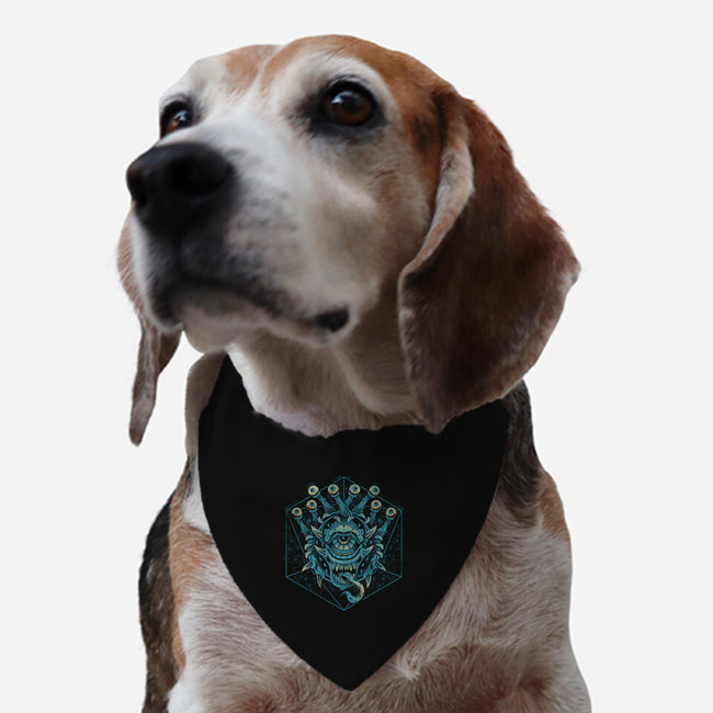 The Beholder And The Dice-dog adjustable pet collar-Logozaste