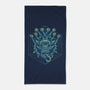 The Beholder And The Dice-none beach towel-Logozaste