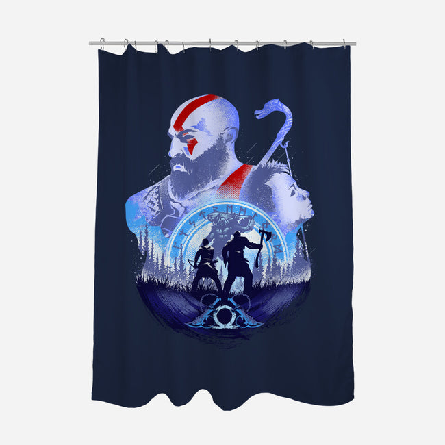 Adventures With My Father-none polyester shower curtain-hypertwenty