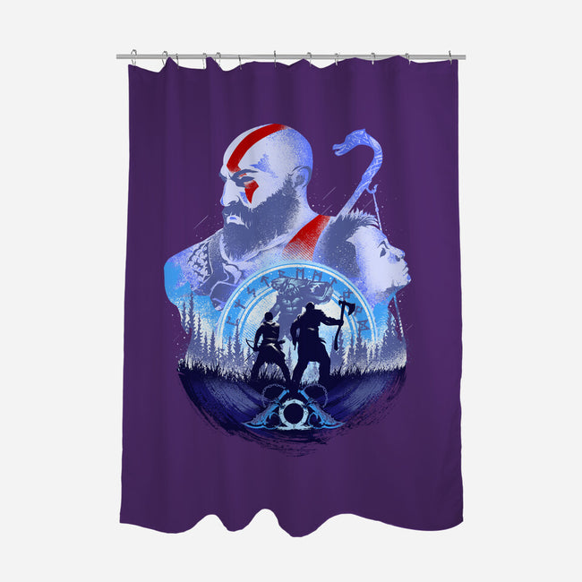 Adventures With My Father-none polyester shower curtain-hypertwenty