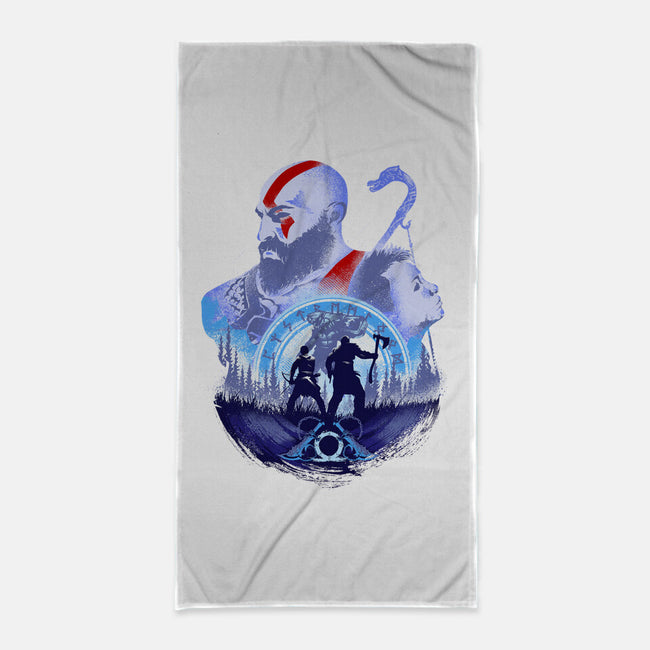 Adventures With My Father-none beach towel-hypertwenty