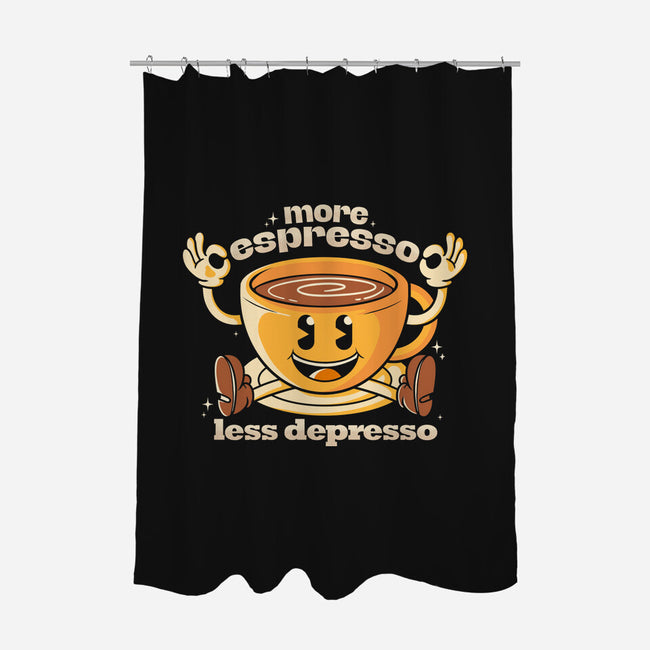 More Espresso-none polyester shower curtain-Douglasstencil