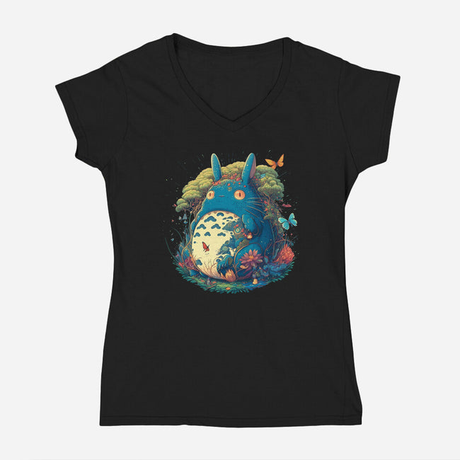 A good neighbor-womens v-neck tee-Syiavri