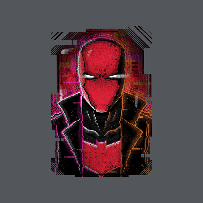 Red Hood Glitch-none removable cover w insert throw pillow-danielmorris1993
