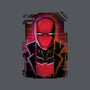 Red Hood Glitch-none stretched canvas-danielmorris1993