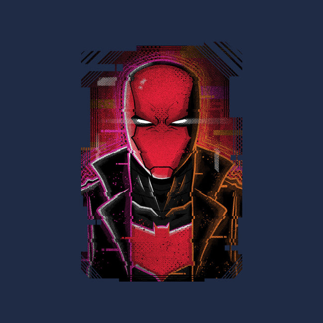 Red Hood Glitch-womens fitted tee-danielmorris1993