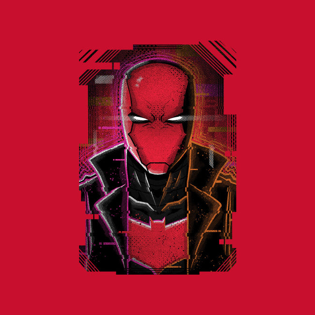 Red Hood Glitch-none stretched canvas-danielmorris1993