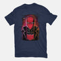 Red Hood Glitch-youth basic tee-danielmorris1993