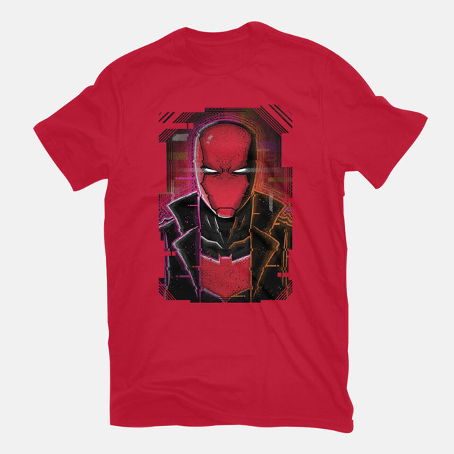 Red Hood Glitch-mens basic tee-danielmorris1993