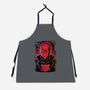 Red Hood Glitch-unisex kitchen apron-danielmorris1993