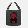 Red Hood Glitch-none adjustable tote bag-danielmorris1993