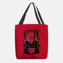 Red Hood Glitch-none basic tote bag-danielmorris1993