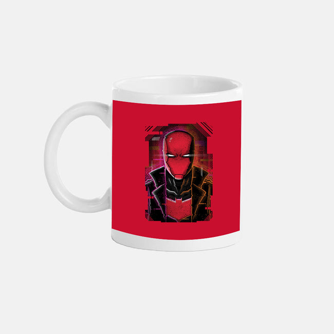 Red Hood Glitch-none mug drinkware-danielmorris1993