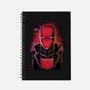 Red Hood Glitch-none dot grid notebook-danielmorris1993