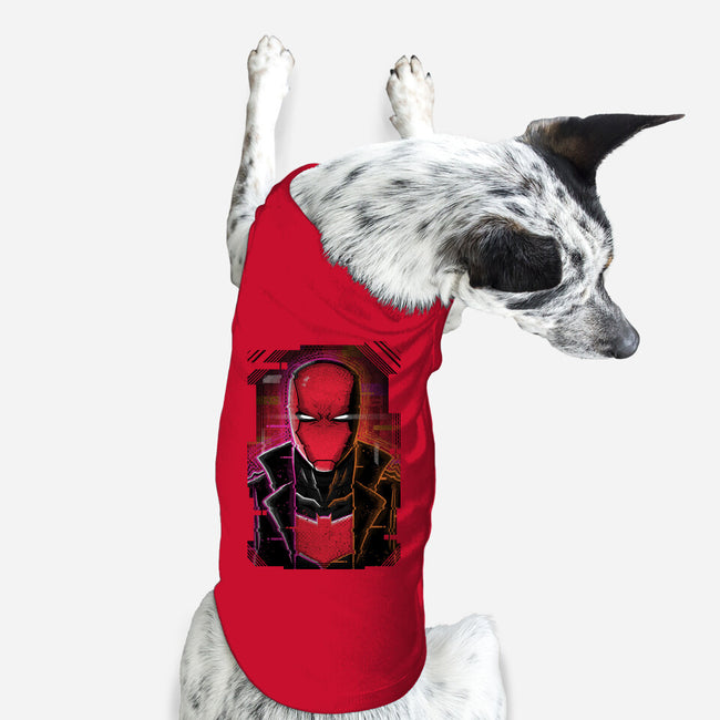 Red Hood Glitch-dog basic pet tank-danielmorris1993