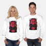 Red Hood Glitch-unisex crew neck sweatshirt-danielmorris1993