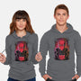 Red Hood Glitch-unisex pullover sweatshirt-danielmorris1993