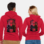 Red Hood Glitch-unisex zip-up sweatshirt-danielmorris1993