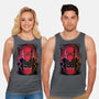 Red Hood Glitch-unisex basic tank-danielmorris1993