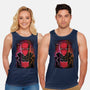 Red Hood Glitch-unisex basic tank-danielmorris1993
