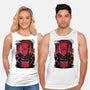 Red Hood Glitch-unisex basic tank-danielmorris1993
