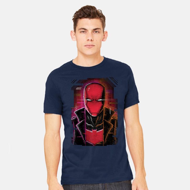 Red Hood Glitch-mens heavyweight tee-danielmorris1993