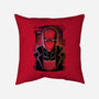 Red Hood Glitch-none removable cover throw pillow-danielmorris1993
