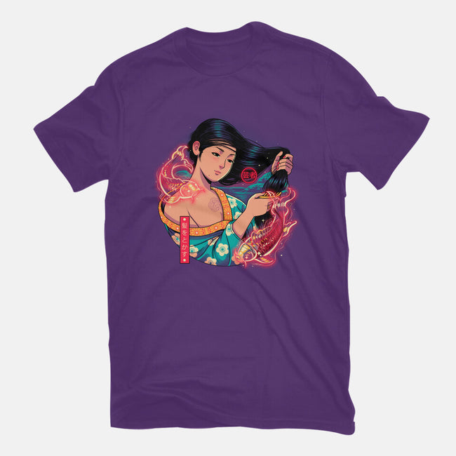 Geisha Beauty-womens fitted tee-Bruno Mota