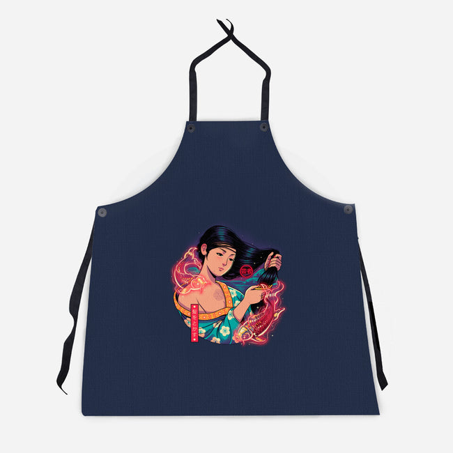 Geisha Beauty-unisex kitchen apron-Bruno Mota