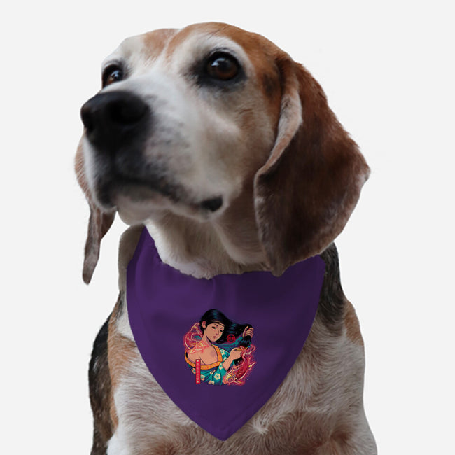 Geisha Beauty-dog adjustable pet collar-Bruno Mota