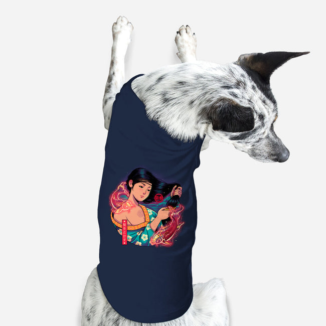 Geisha Beauty-dog basic pet tank-Bruno Mota