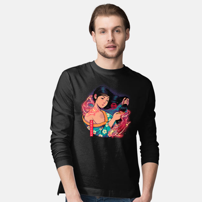 Geisha Beauty-mens long sleeved tee-Bruno Mota