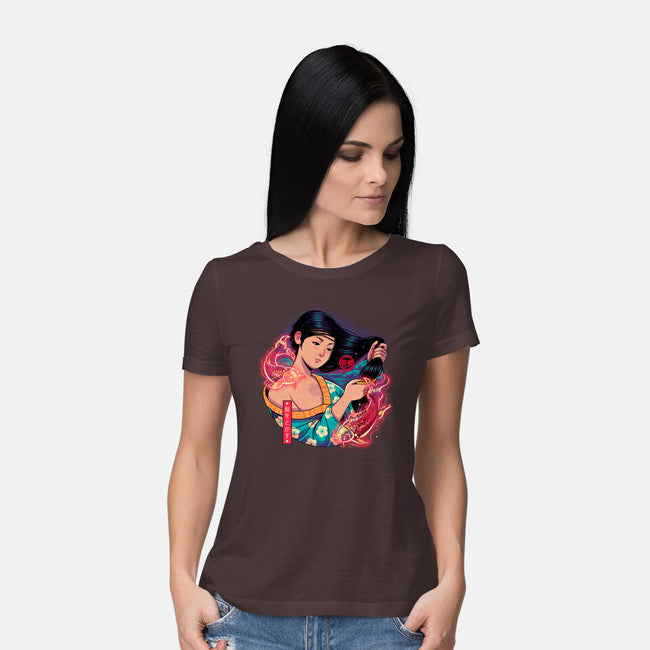 Geisha Beauty-womens basic tee-Bruno Mota