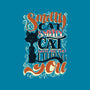 Smelly Cat-none polyester shower curtain-Studio Moontat