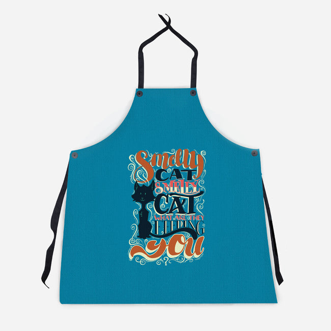 Smelly Cat-unisex kitchen apron-Studio Moontat
