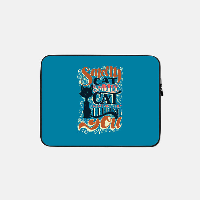 Smelly Cat-none zippered laptop sleeve-Studio Moontat