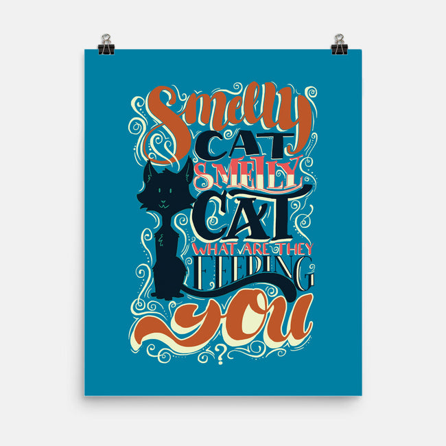 Smelly Cat-none matte poster-Studio Moontat