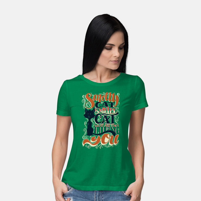 Smelly Cat-womens basic tee-Studio Moontat