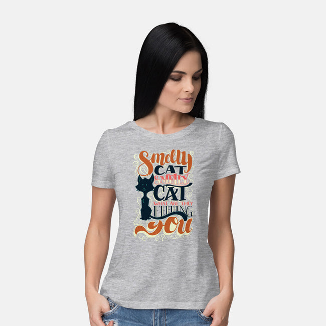 Smelly Cat-womens basic tee-Studio Moontat