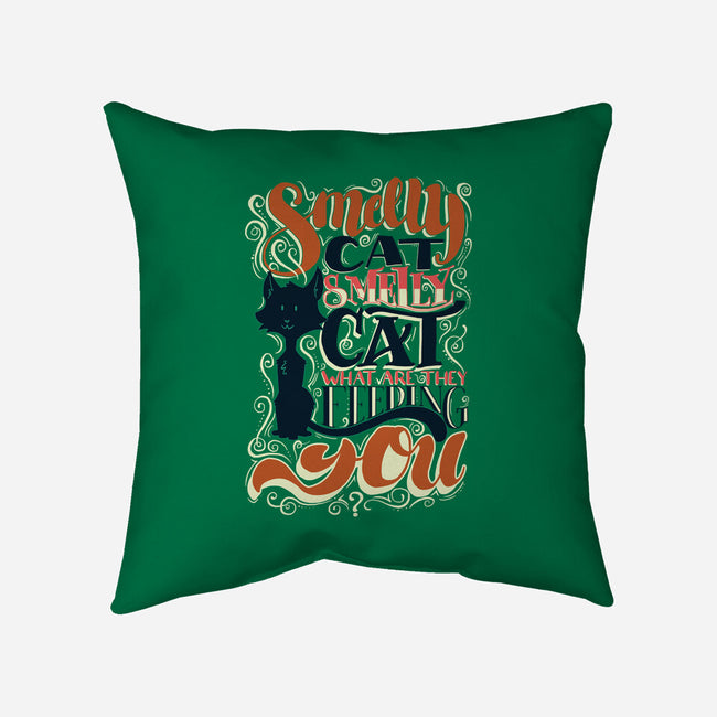 Smelly Cat-none removable cover w insert throw pillow-Studio Moontat