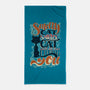 Smelly Cat-none beach towel-Studio Moontat