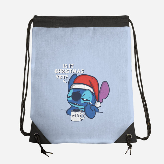 Is It Christmas Yet-none drawstring bag-turborat14