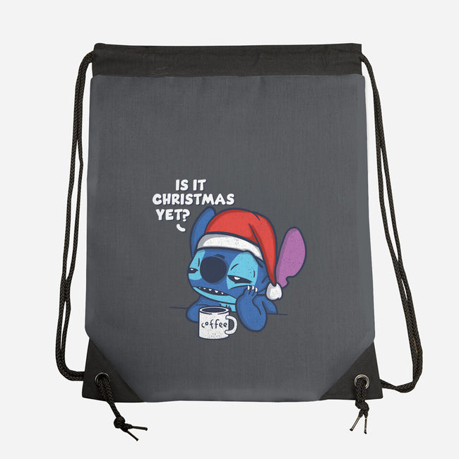 Is It Christmas Yet-none drawstring bag-turborat14